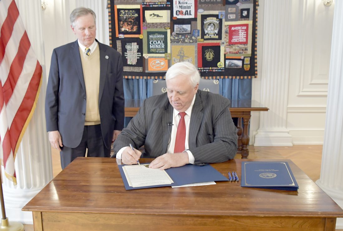 Capehart joins Gov. Justice for signing of bill News, Sports, Jobs